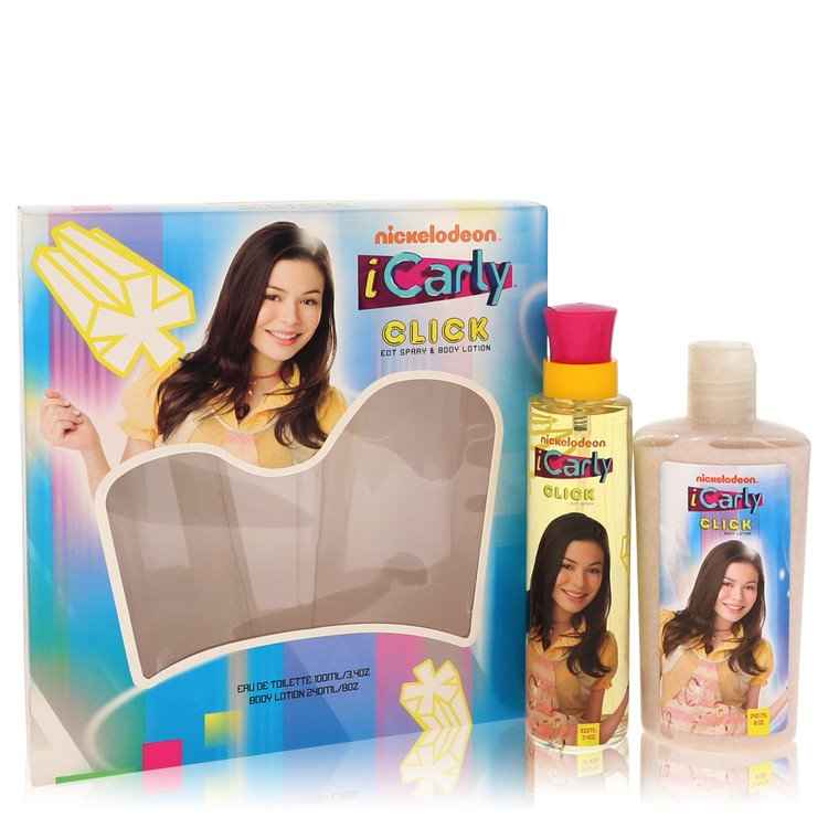 iCarly Click by Marmol &amp; Son Gift Set -- 3.4 oz Eau De Toilette Spray + 8 oz Body Lotion for Women