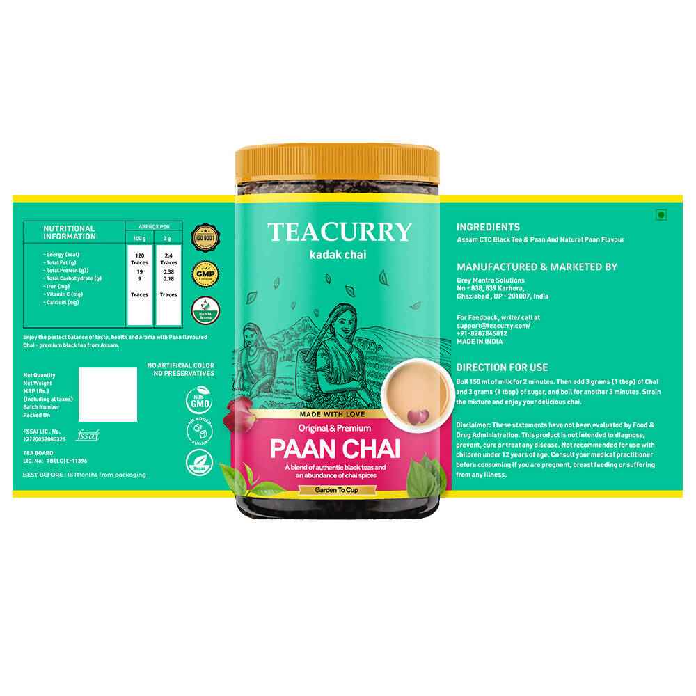 Teacurry Paan Chai Powder