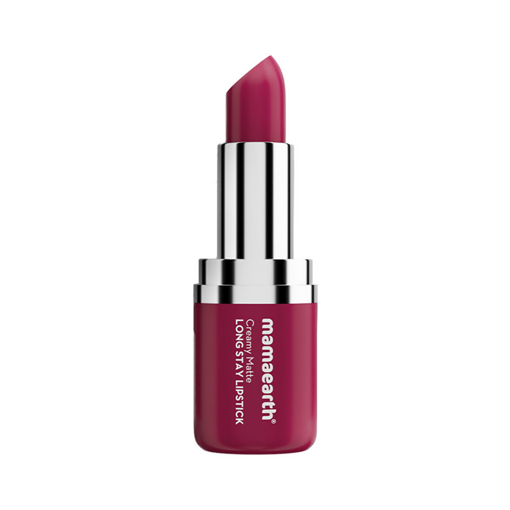 Mamaearth Creamy Matte Long Stay Lipstick - Cranberry Crush