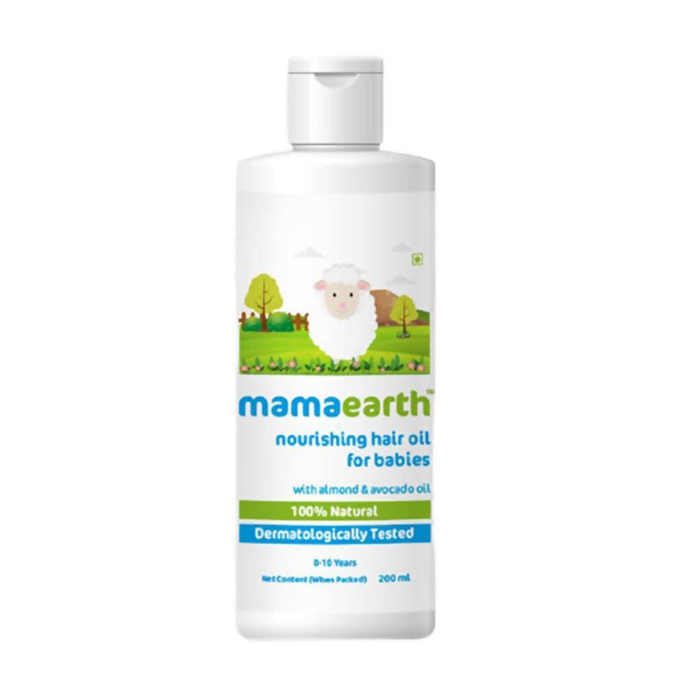Mamaearth Nourishing Hair Oil For Babies For Repairs Dry Scalp &amp; Stimulates New Hair Growth
