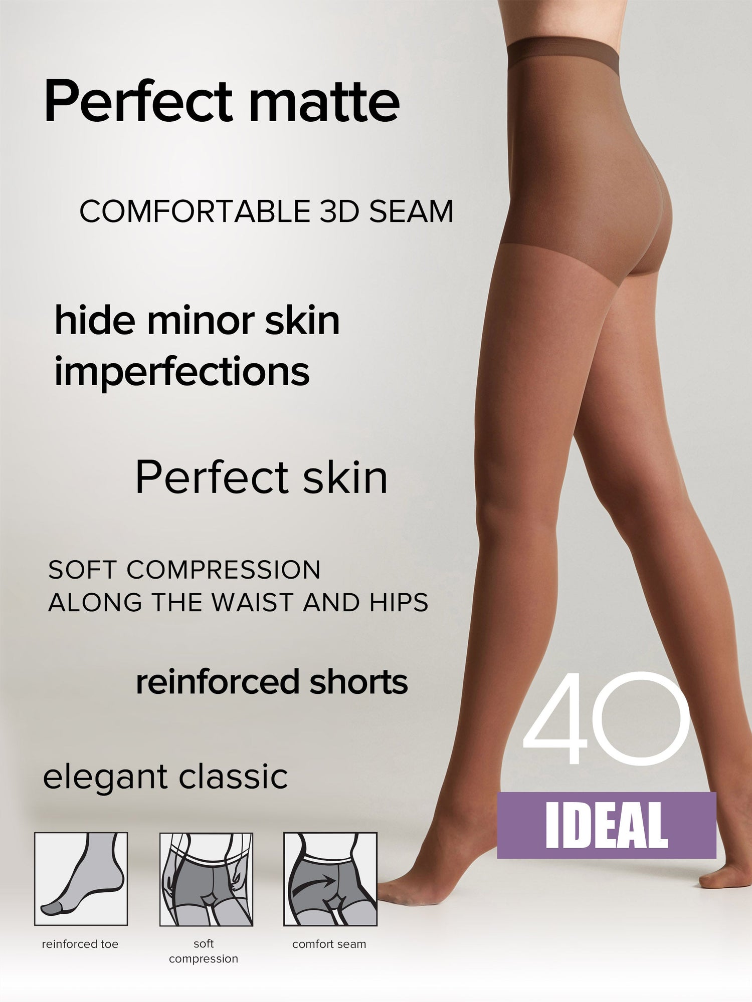 Tights Conte Ideal 40 Den - Ultimate Matt