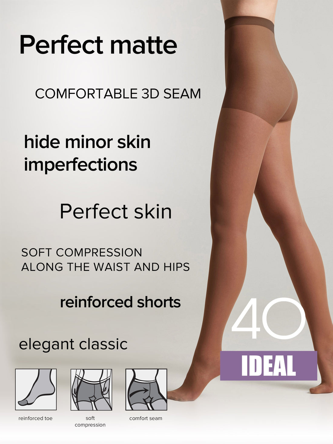 Tights Conte Ideal 40 Den - Ultimate Matt by TheRanok.com