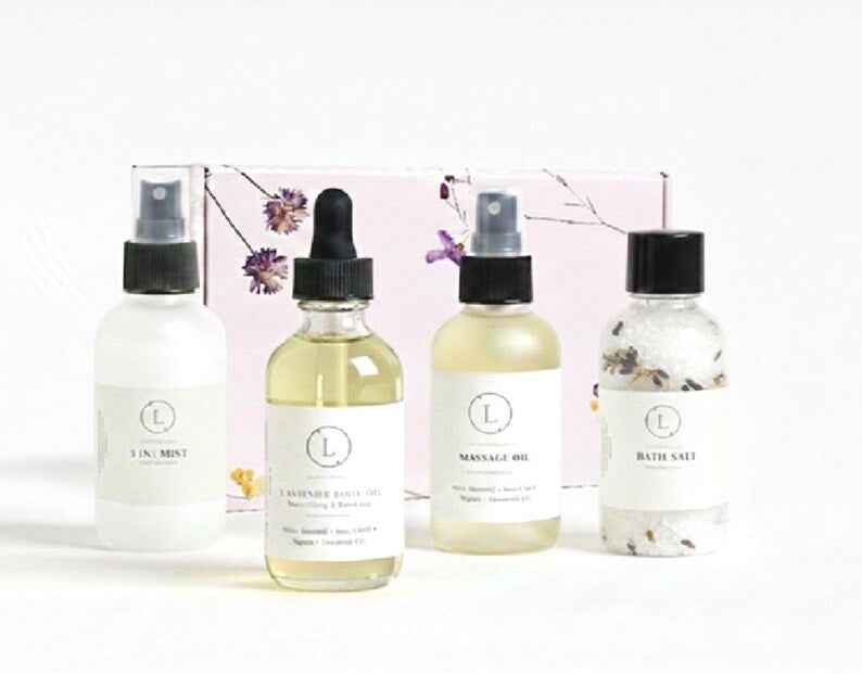 The Ultimate Lizush Natural Spa Experience –4 Piece Artisanal Wellness in a Gift Box
