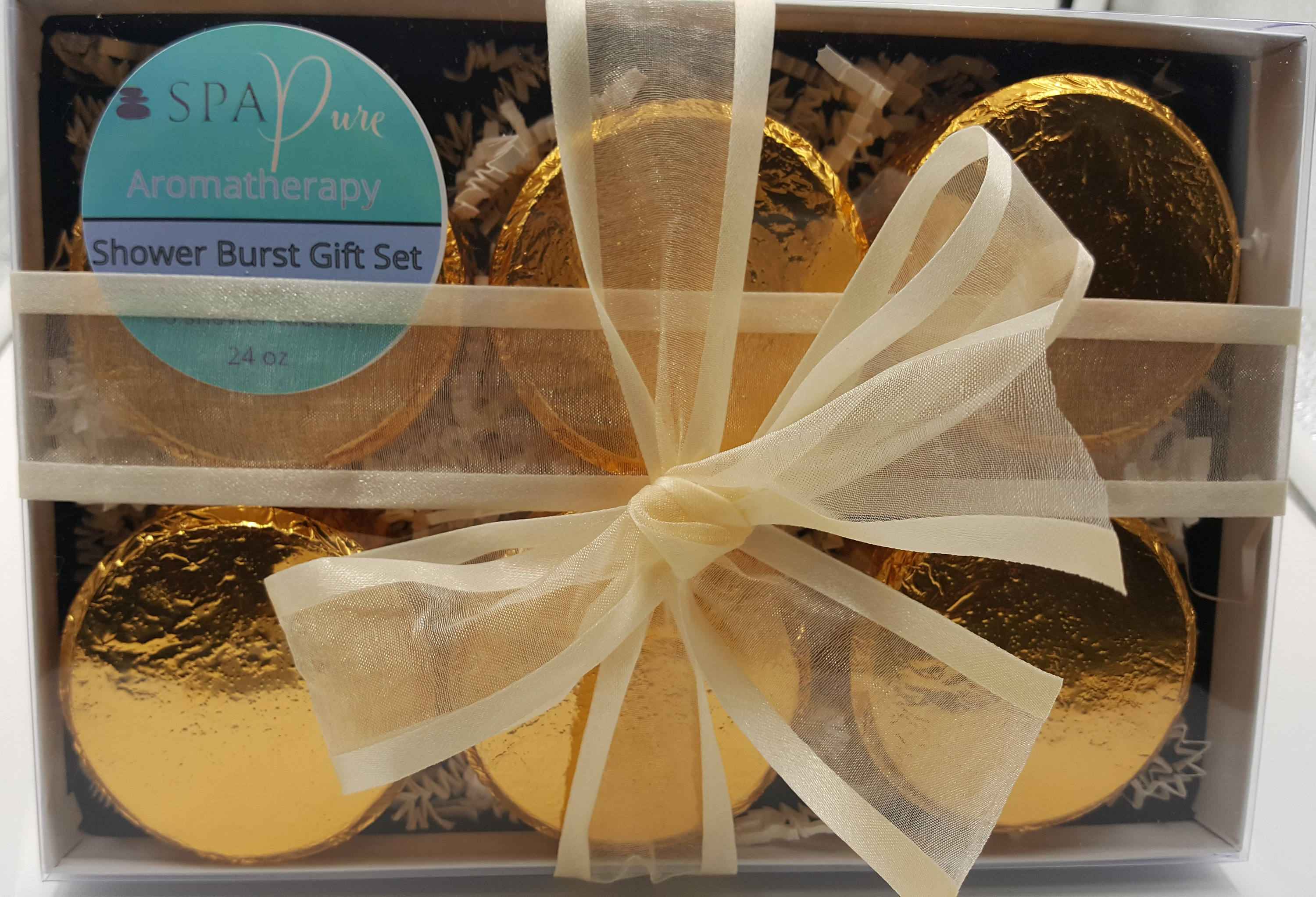 Gift Set with 6 Aromatherapy Shower Tablets - Best Sellers - 100% Essential Oil Blends