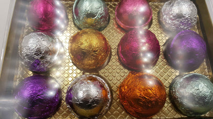 Gift Set for Mom with 12 foil wrapped 2.5 oz bath bombs, great for dry skin, Favorite scents for women