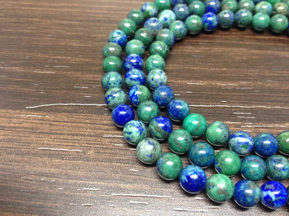 Chrysocolla Gemstone Mala, 108 Prayer Bead Mala.  DestGlow