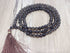 Smokey Quartz Gemstone Mala, 108 Prayer Bead Mala.  DestGlow