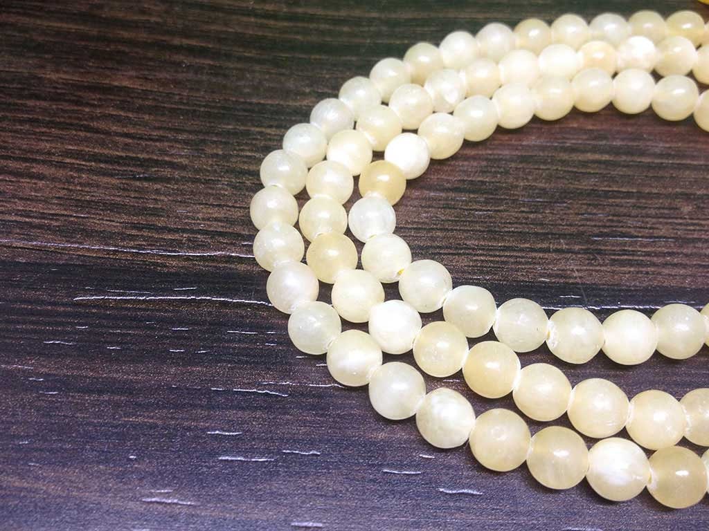 Honey Calcite Gemstone Mala, 108 Prayer Bead Mala  DestGlow