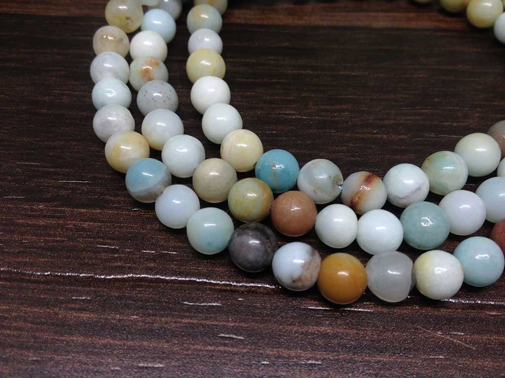 One (1) Nicely Hand Crafted 6mm Amazonite Mala With 108 Prayer Beads For Mediation Amazonite Jap Mala ~ JP101  DestGlow