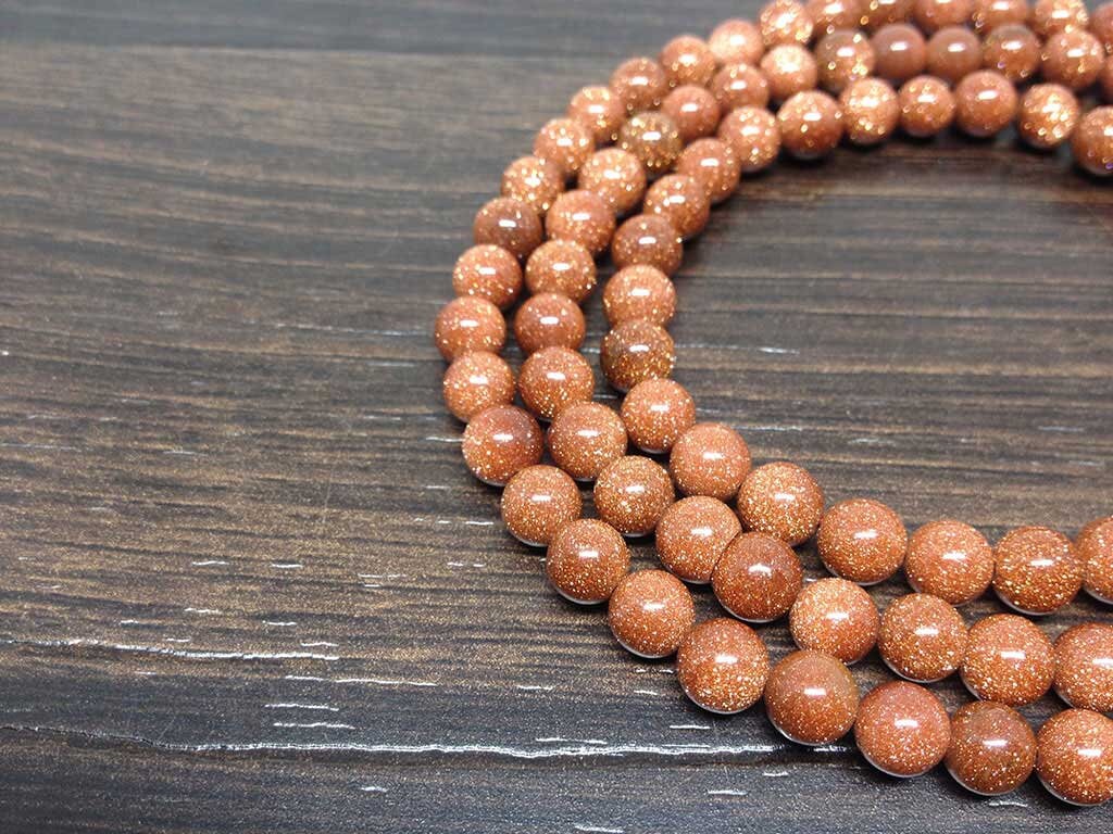 Red Sandstone Gemstone Mala, 108 Prayer Bead Mala.  DestGlow