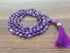 One (1) Natural 6mm Amethyst Knotted Mala With 108 Prayer Beads For Mediation  DestGlow