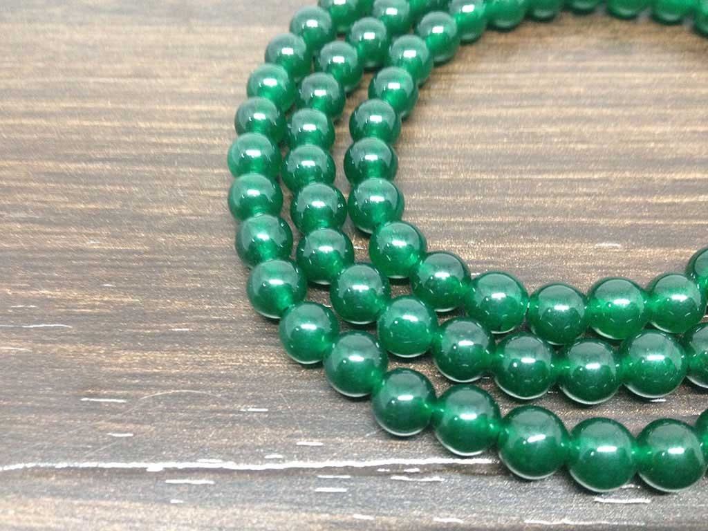 Natural Green Jade Beads Mala - 108 Prayer Beads For Mediation  DestGlow