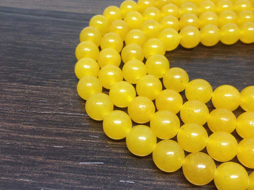 One (1) Natural 8mm Yellow Jade Mala With 108 Prayer Beads For Mediataion Tibetan mala Jap Mala Prayer Mala Neckles ~ JP548  DestGlow