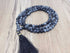 Snowflake Black Obsidian Mala With 108 Prayer Beads Jap Mala.  DestGlow
