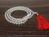 One (1) Natural 8mm Clear Quartz Faceted Mala With 108 Prayer Beads For Mediation Sphatik Mala Jap Mala Necklace ~ JP121  DestGlow
