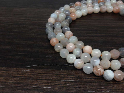 Natural Moonstone Mala With 108 Prayer Beads.  DestGlow