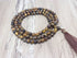 One (1) Nicely Hand Crafted 6mm Tiger Eye mala With 108 Prayer Beads Perfect For Meditation Tiger Eye jap Mala Prayer Mala Tiger Eye ~ JP169  DestGlow