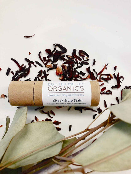 Organic Natural Cheek And Lip Stain / Lip Color / Organic Tinted Lip Balm / Lip Gloss