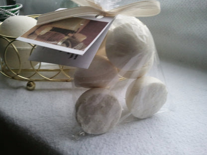 14 bath bombs in Oatmeal, Milk &amp; Honey fragrance, gift bag bath fizzies, great for kids...these smell delicious by Spa Pure