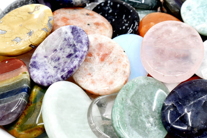 Mix 50pcs Bulk Worry Stones ,Wholesale Worry Stones, Bulk Pocket Palm Stones  DestGlow