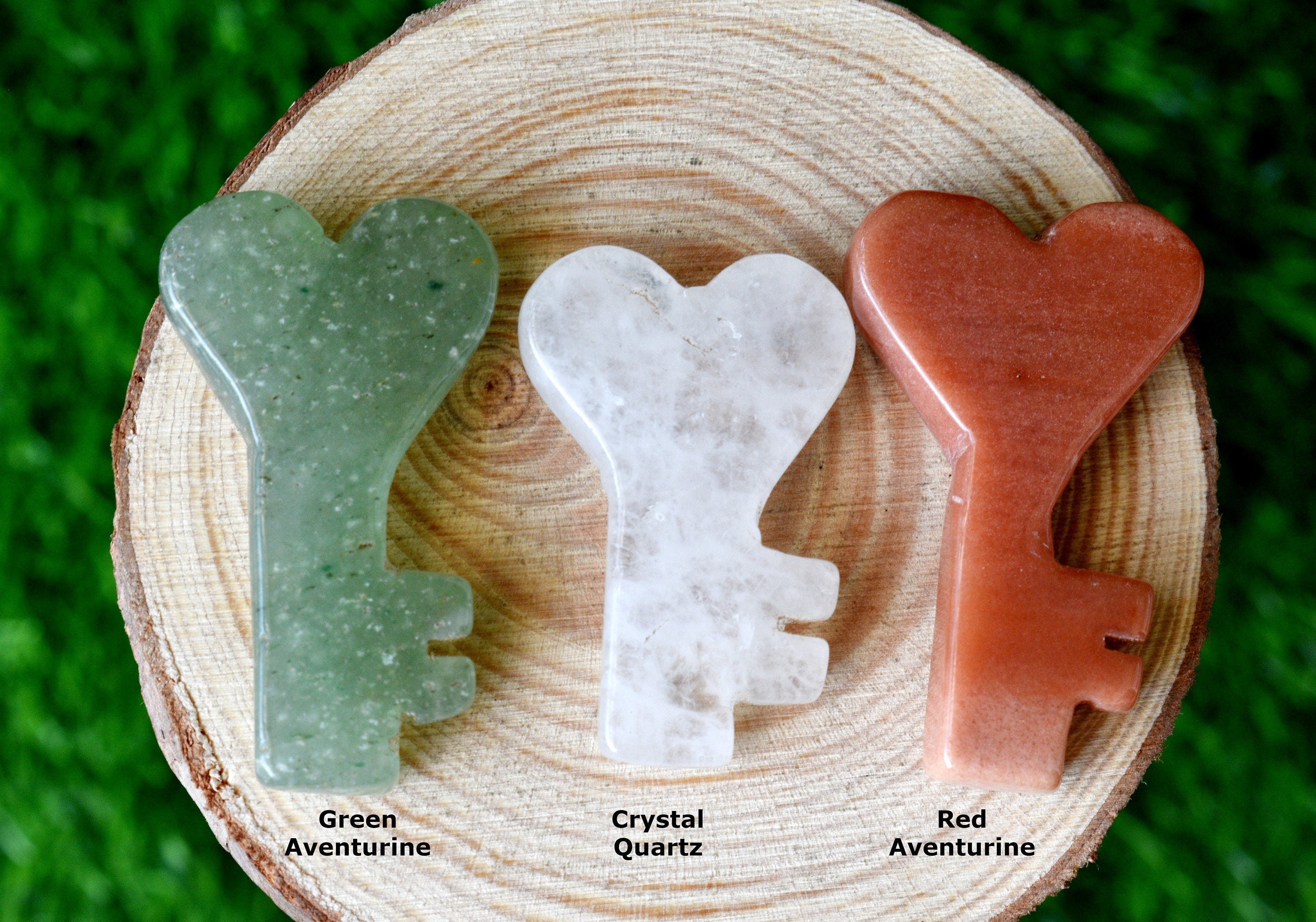 Polished Hand Carved Crystal Key, Gemstone Keys Home Decoration  DestGlow