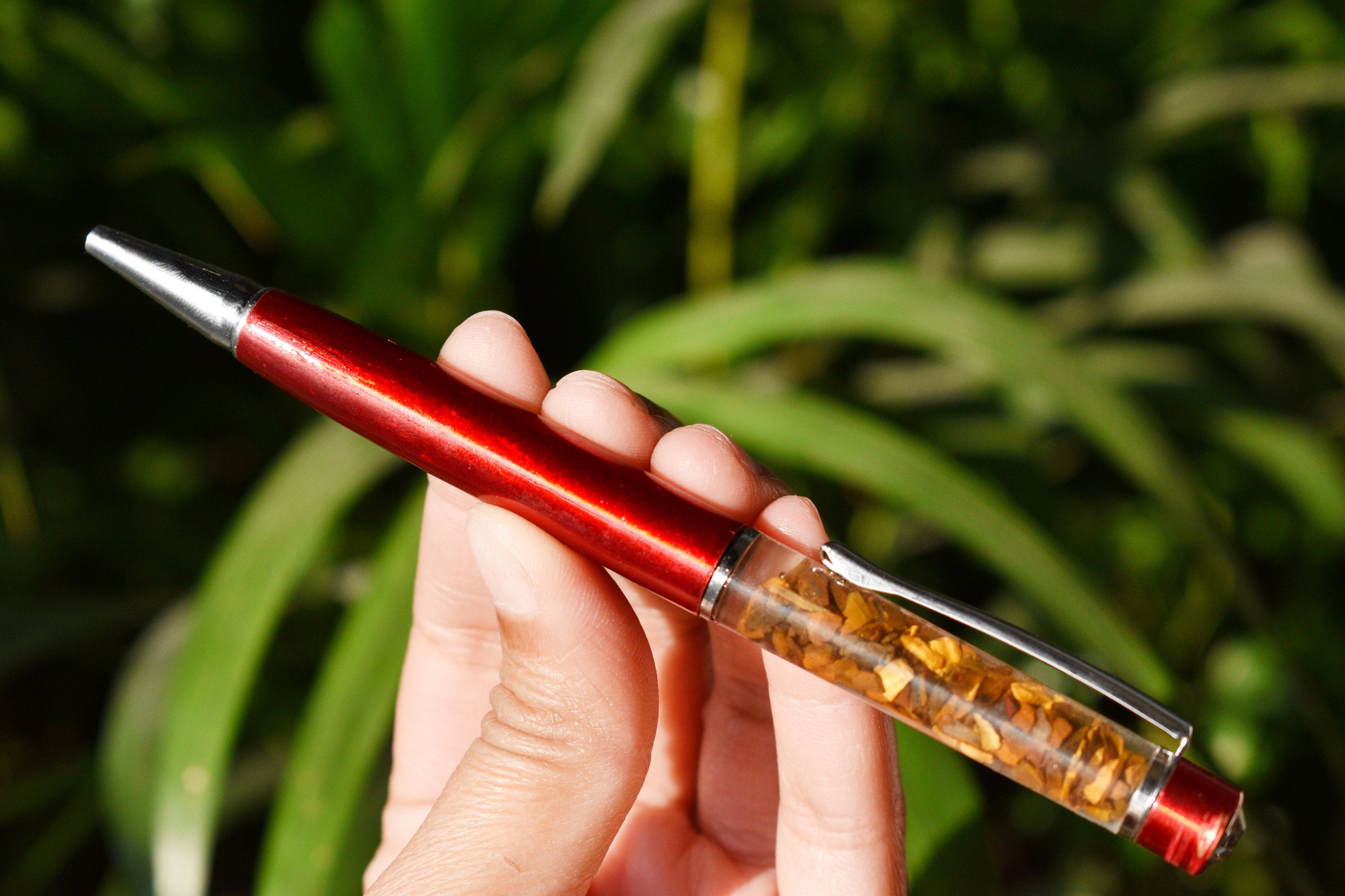 Tiger Eye Crystal Pen, Crystal Orgone Manifestation Pen  DestGlow