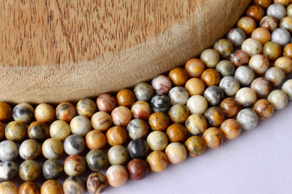 Crazy Lace Agate Beads, Natural Round Crystal Beads 4mm to 12mm  DestGlow