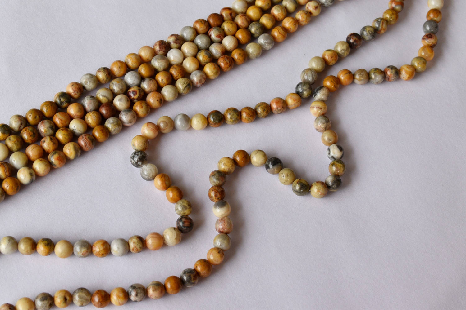 Crazy Lace Agate Beads, Natural Round Crystal Beads 4mm to 12mm  DestGlow
