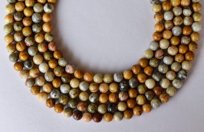 Crazy Lace Agate Beads, Natural Round Crystal Beads 4mm to 12mm  DestGlow