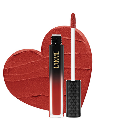 Lakme Xtraordin-Airy Velvet Matte Lip Mousse - The One Red