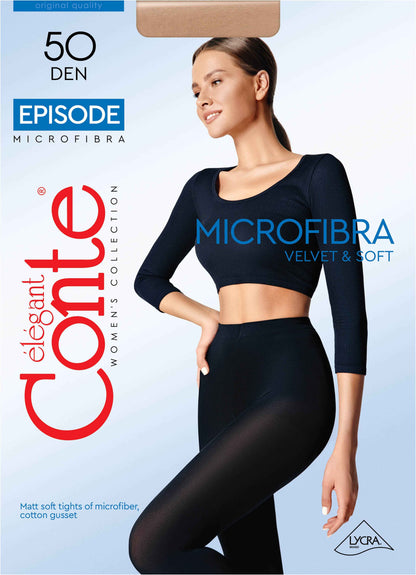 Tights Conte Episode 50 Den - Microfibra Matte Opaque