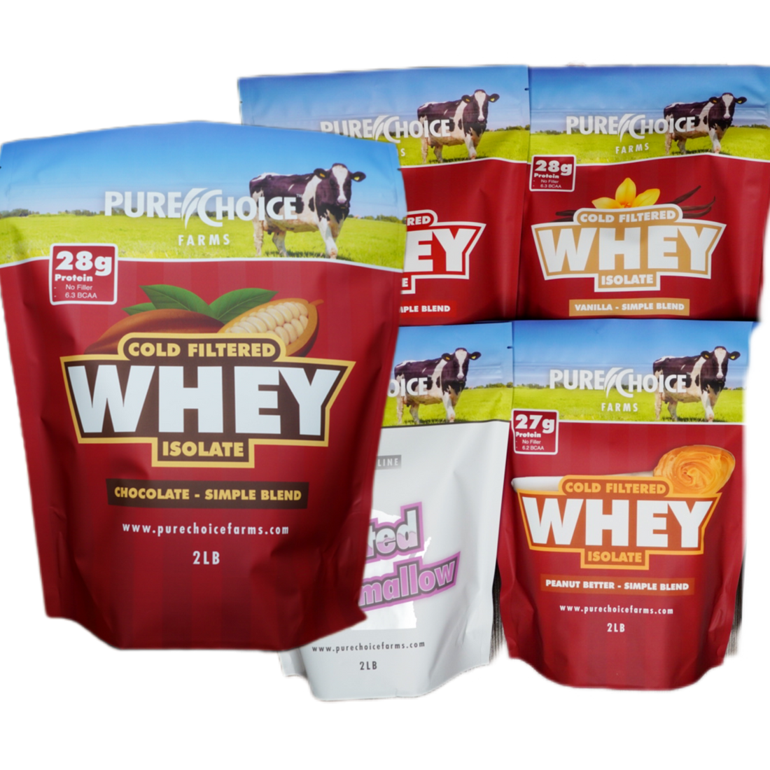 Whey Protein Isolate Flight   Try 4-5 flavors!