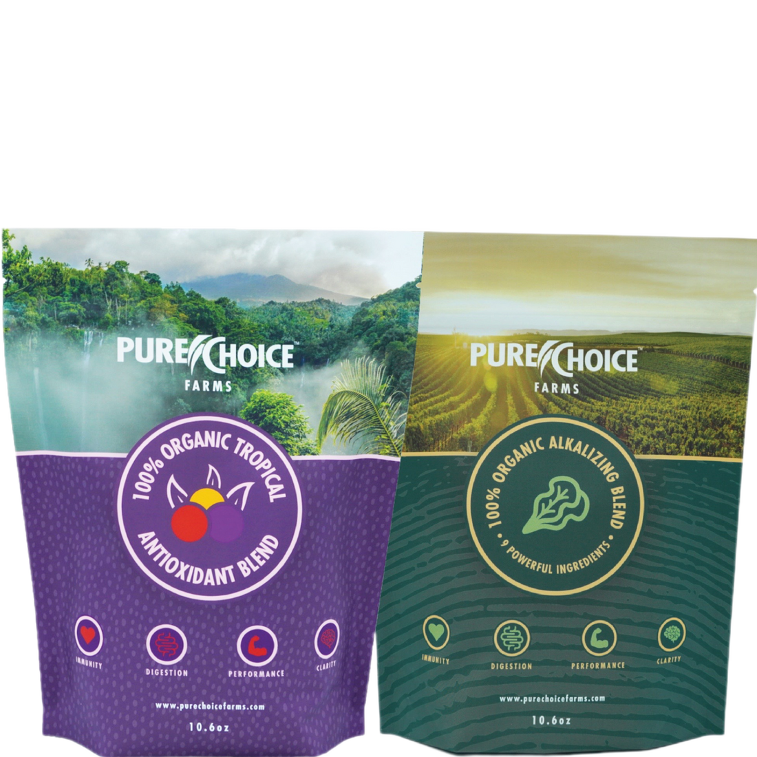 Organic Tropics &amp; Raw Greens Micronutrient Powders