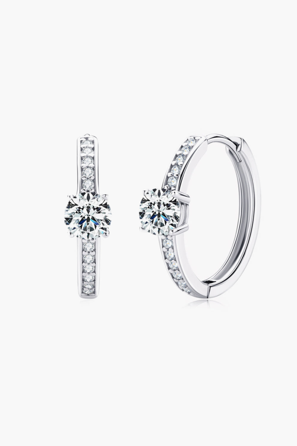 Carry Your Love 1 Carat Sparkala™ Platinum-Plated Earrings - DestGlow