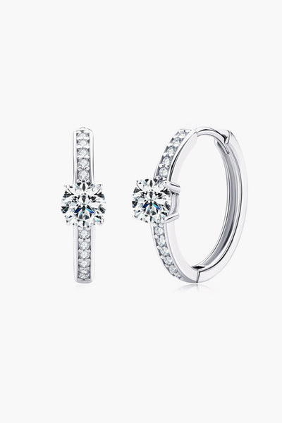 Carry Your Love 1 Carat Sparkala™ Platinum-Plated Earrings - DestGlow