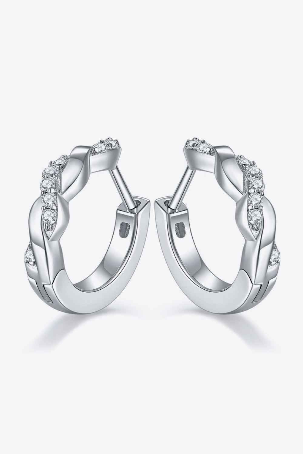 Sparkala™ Twisted Platinum-Plated Earrings
