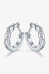 Sparkala™ Twisted Platinum-Plated Earrings