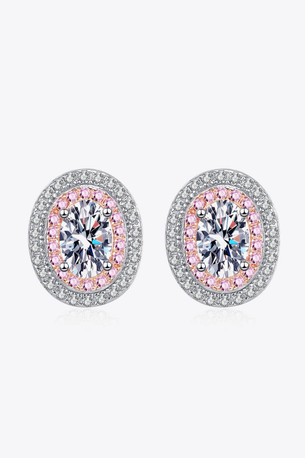 Platinum-Plated Sparkala™ Stud Earrings - DestGlow