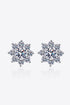 1 Carat Sparkala™ 925 Sterling Silver Flower Earrings - DestGlow
