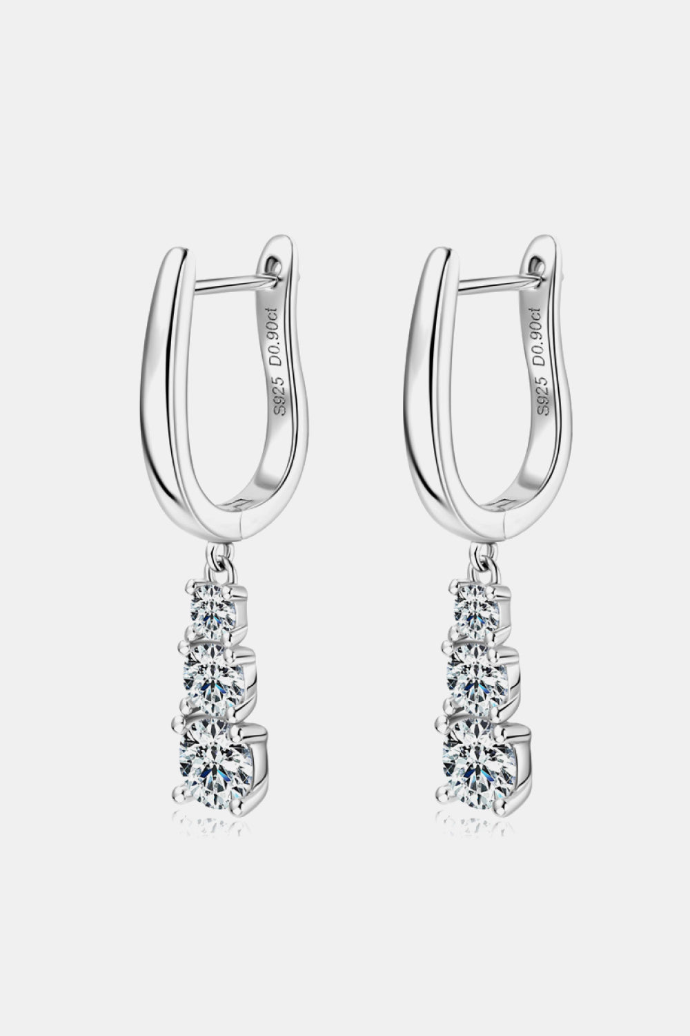 1.8 Carat Sparkala™ Platinum-Plated 925 Sterling Silver Drop Earrings - DestGlow