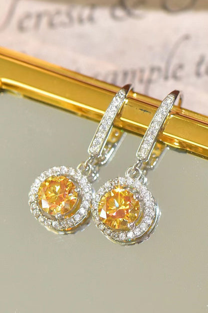 Platinum-Plated 2 Carat Sparkala™ Drop Earrings - DestGlow