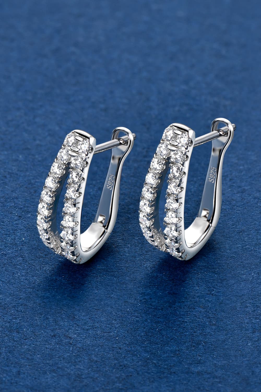 Sparkala™ Platinum-Plated 925 Sterling Silver Earrings - DestGlow