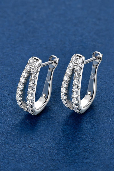 Sparkala™ Platinum-Plated 925 Sterling Silver Earrings - DestGlow