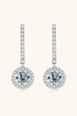 2 Carat Sparkala™ Platinum-Plated 925 Sterling Silver Drop Earrings - DestGlow