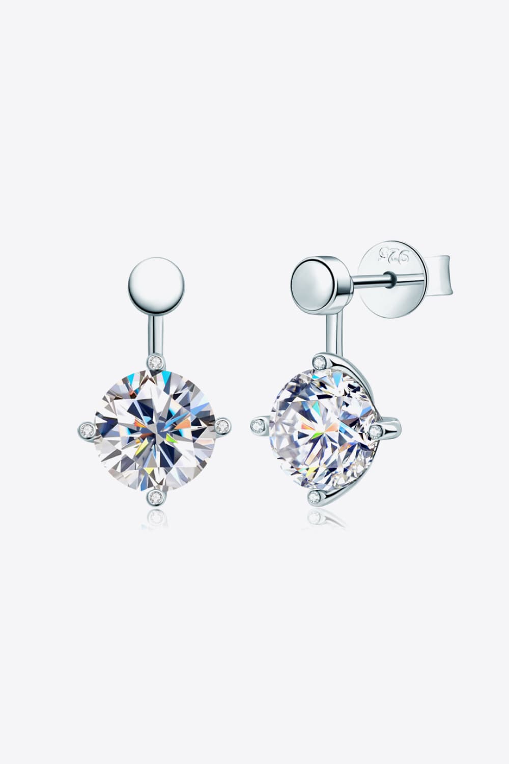 Adored 4 Carat Sparkala™ Drop Earrings (Platinum-Plated Fine Silver) - DestGlow