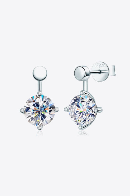 Adored 4 Carat Sparkala™ Drop Earrings (Platinum-Plated Fine Silver) - DestGlow