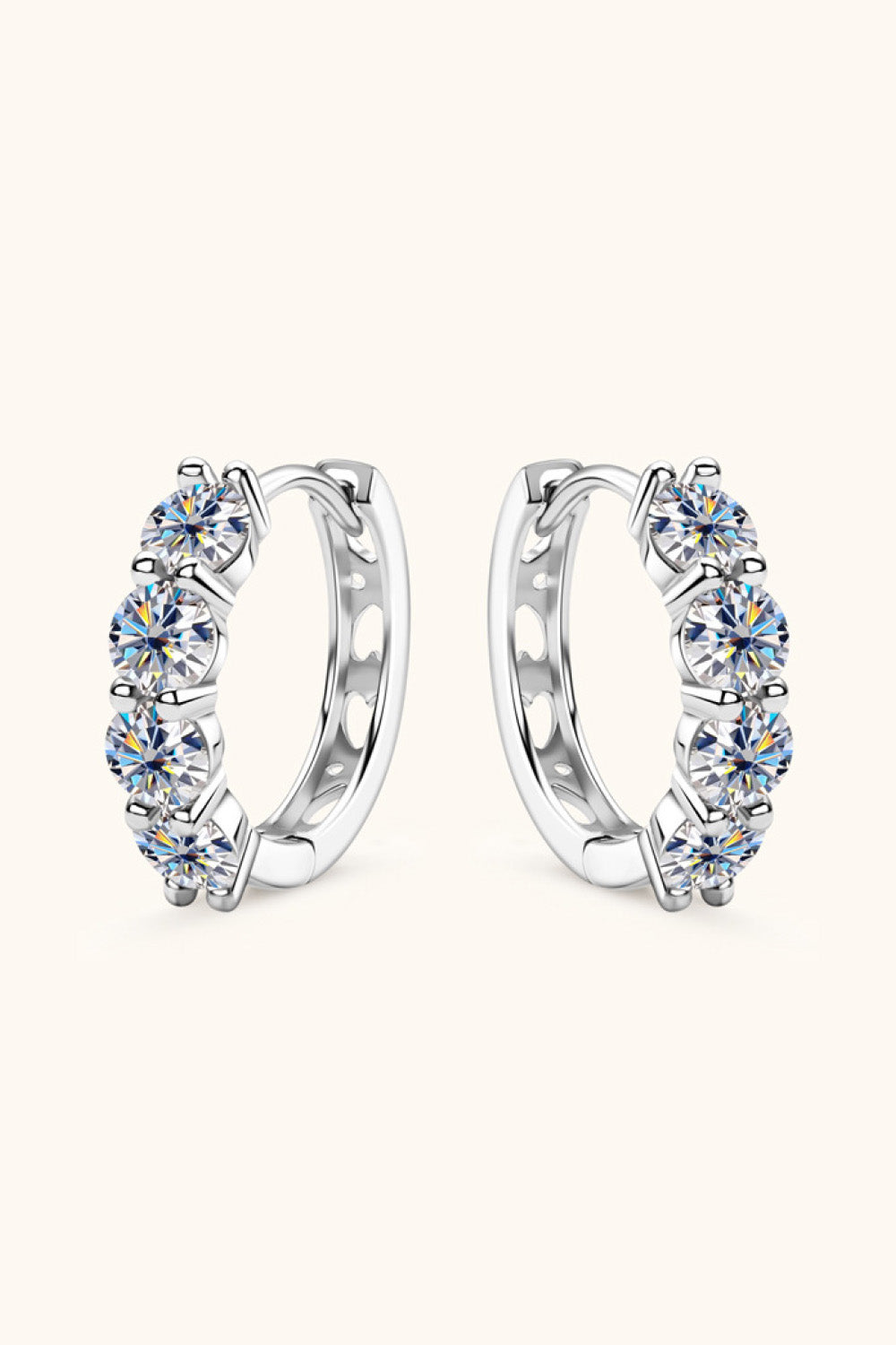 2.4 Carat Sparkala™ Huggie Earrings - DestGlow