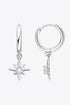 Sparkala™ Star Drop Earrings (Platinum-Plated Fine Silver) - DestGlow