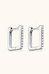 Sparkala™ Geometric Platinum-Plated 925 Sterling Silver Earrings - DestGlow