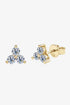 Sparkala™ Platinum-Plated 925 Sterling Silver Stud Earrings